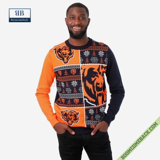 NFL Chicago Bears Big Logo Ugly Christmas Sweater