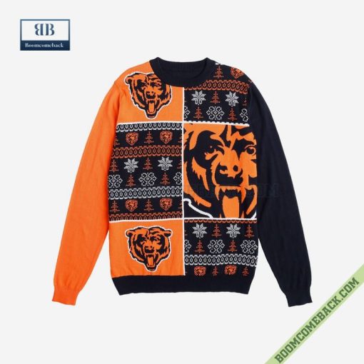 NFL Chicago Bears Big Logo Ugly Christmas Sweater