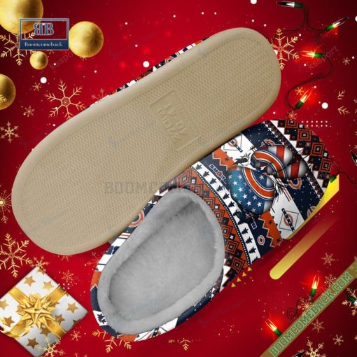 NFL Chicago Bears Christmas Indoor Slip On Slippers