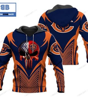 NFL Chicago Bears Skull 3D Hoodie