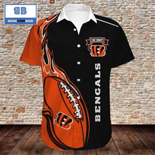 NFL Cincinnati Bengals Tropical Flower Hawaiian Shirt