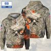 NFL Cleveland Browns White And Orange 3D Hoodie