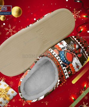 NFL Cleveland Browns Christmas Indoor Slip On Slippers