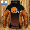 NFL Cleveland Browns Skull 3D Hoodie