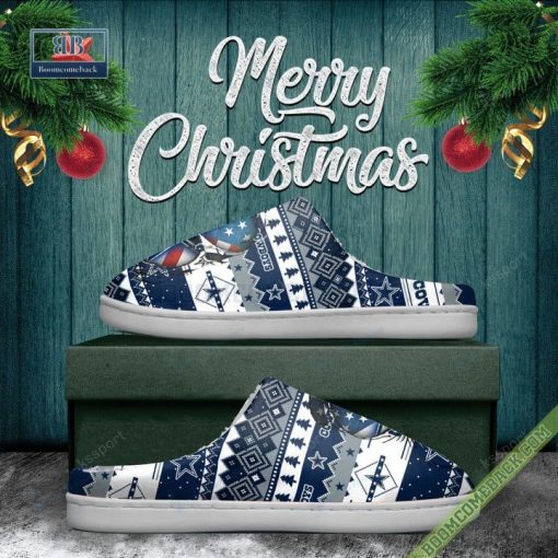 NFL Dallas Cowboys Christmas Indoor Slip On Slippers