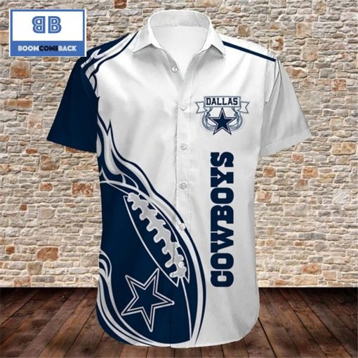 NFL Dallas Cowboys Tropical Flower Hawaiian Shirt