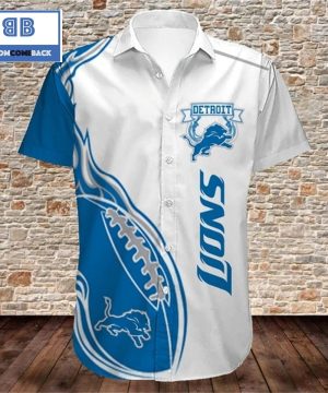 NFL Detroit Lions Chargers Tropical Flower Hawaiian Shirt