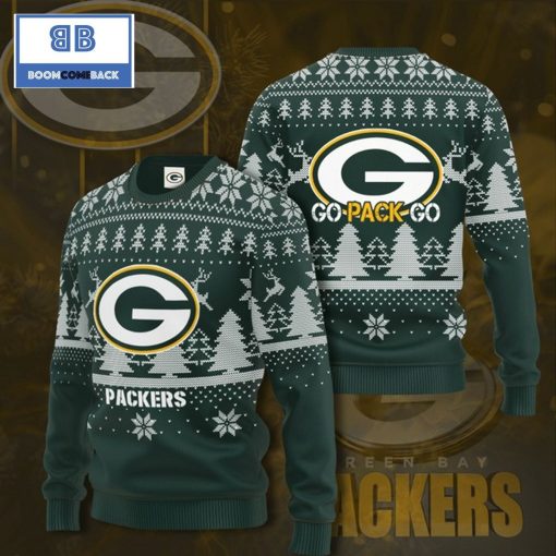 NFL Green Bay Packers Go Pack Go 3D Ugly Sweater