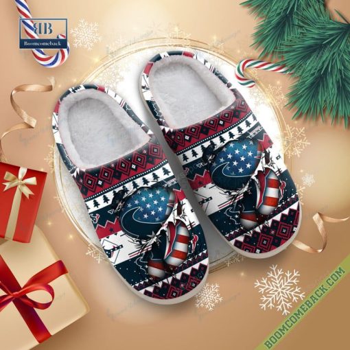 NFL Houston Texans Christmas Indoor Slip On Slippers