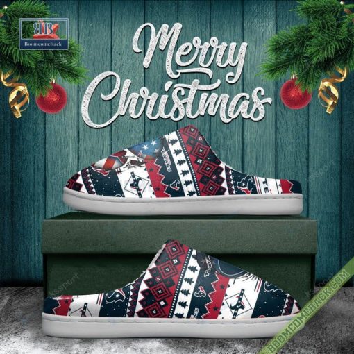 NFL Houston Texans Christmas Indoor Slip On Slippers