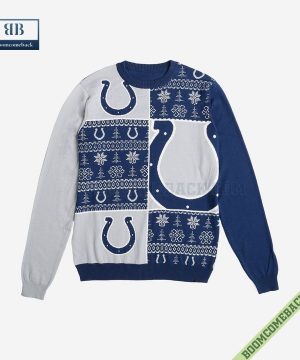 nfl indianapolis colts big logo ugly christmas sweater 5 2jJ7D