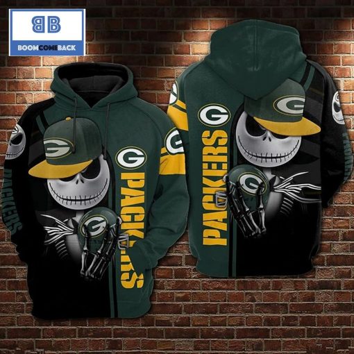 NFL Jack Skellington Green Bay Packers 3D Hoodie