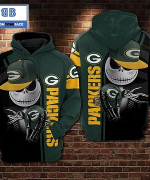 NFL Jack Skellington Green Bay Packers 3D Hoodie