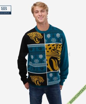 NFL Jacksonville Jaguars Big Logo Ugly Christmas Sweater