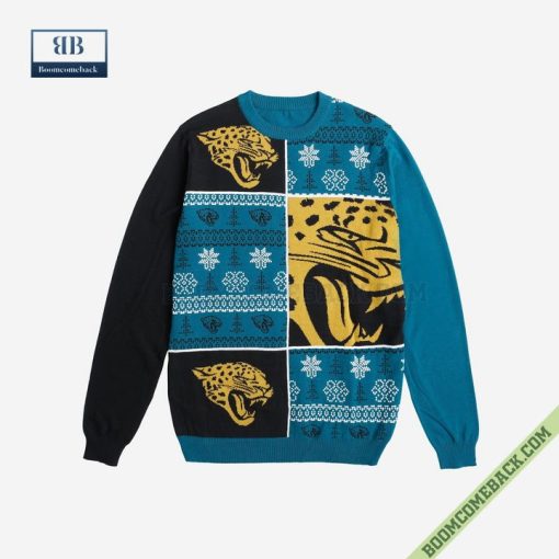 NFL Jacksonville Jaguars Big Logo Ugly Christmas Sweater