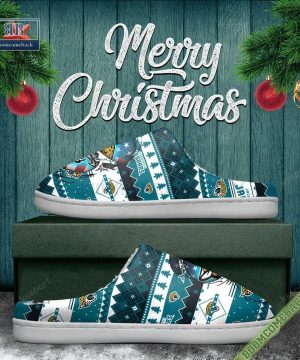 nfl jacksonville jaguars christmas indoor slip on slippers 5 NVo5i