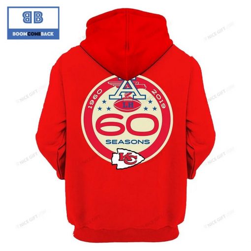 NFL Kansas City Chiefs 60 Seasons 1960 2019 3D Hoodie