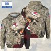 NFL Kansas City Chiefs Red Skull 3D Hoodie