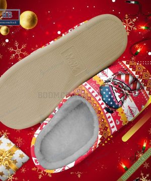 NFL Kansas City Chiefs Christmas Indoor Slip On Slippers