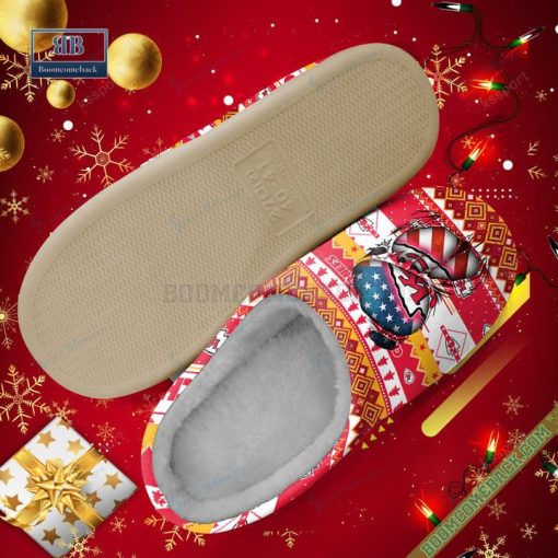 NFL Kansas City Chiefs Christmas Indoor Slip On Slippers