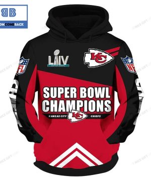 NFL Kansas City Chiefs Super Bowl Champions Black 3D Hoodie