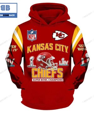 NFL Kansas City Chiefs Super Bowl Champions Red 3D Hoodie