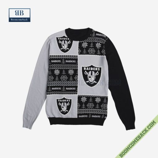 NFL Las Vegas Raiders Big Logo Ugly Christmas Sweater