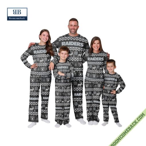 NFL Las Vegas Raiders Family Pajamas Set