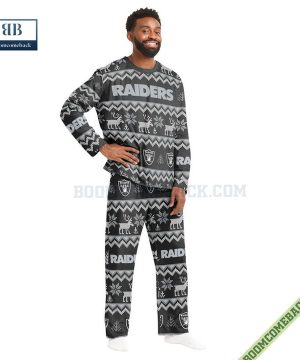 nfl las vegas raiders family pajamas set 3 YKB55