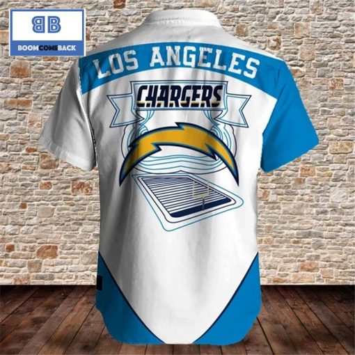 NFL Los Angeles Chargers Tropical Flower Hawaiian Shirt