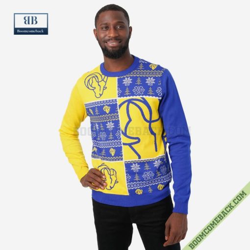 NFL Los Angeles Rams Big Logo Ugly Christmas Sweater