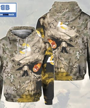 NFL Los Angeles Rams Camouflage Skull 3D Hoodie