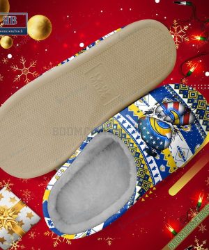 NFL Los Angeles Rams Christmas Indoor Slip On Slippers