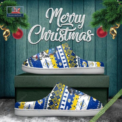 NFL Los Angeles Rams Christmas Indoor Slip On Slippers