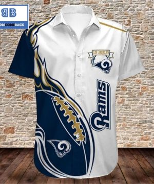 NFL Los Angeles Rams Tropical Flower Hawaiian Shirt