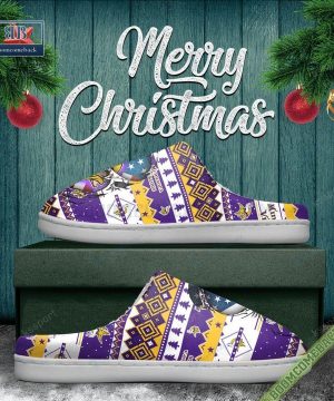 nfl minnesota vikings christmas indoor slip on slippers 5 7Ik4R