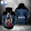 NFL New York Giants Skull American Flag 3D Hoodie