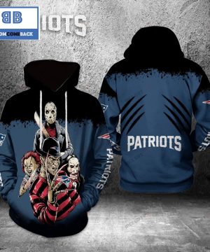 NFL New England Patriots Horror Halloween 3D Hoodie