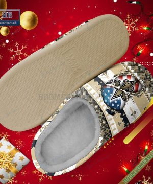 NFL New Orleans Saints Christmas Indoor Slip On Slippers