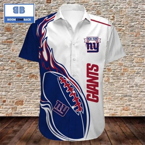 NFL New York Giants Tropical Flower Hawaiian Shirt