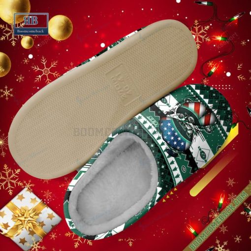 NFL New York Jets Christmas Indoor Slip On Slippers