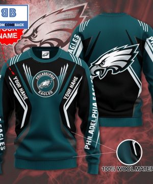 nfl philadelphia eagles custom name christmas 3d sweater 3 dsAmj