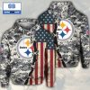 NFL Philadelphia Eagles Camouflage Skull 3D Hoodie