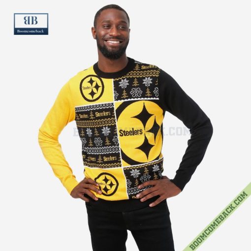 NFL Pittsburgh Steelers Big Logo Ugly Christmas Sweater