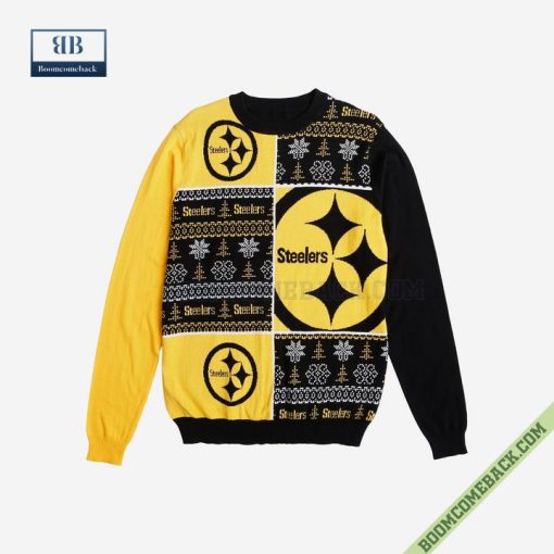 NFL Pittsburgh Steelers Big Logo Ugly Christmas Sweater