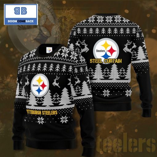 NFL Pittsburgh Steelers Steel Curtain Ugly Sweater