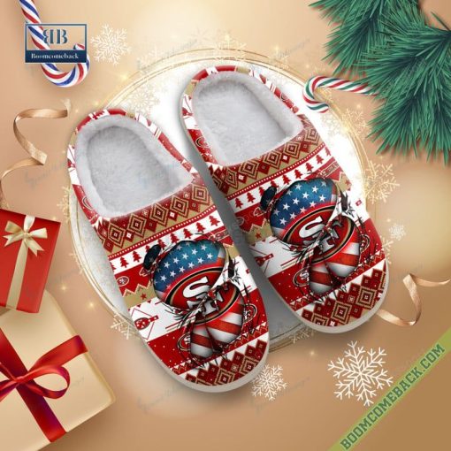 NFL San Francisco 49ers Christmas Indoor Slip On Slippers