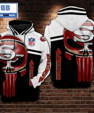 NFL San Francisco 49ers Red Skull 3D Hoodie