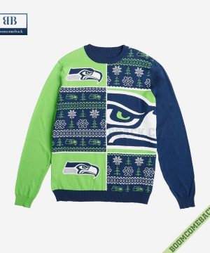 nfl seattle seahawks big logo ugly christmas sweater 5 IjjZM