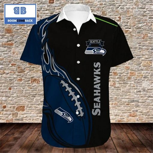 NFL Seattle Seahawks Tropical Flower Hawaiian Shirt